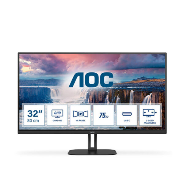 Aoc Monitor Aoc Q32V5CE/BK 32"/VA/2560x1440/75Hz/4ms GtG/HDMI